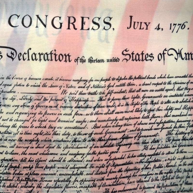 The Declaration of Independence Chiffon scarf