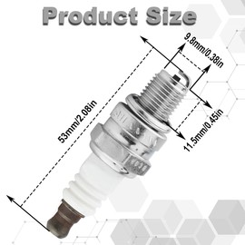 Qiuwanzia CMR6H Spark Plug 3365 for Stihl FS90 FS90R FS100R FS110R MS171 MS181 MS211 MS192C MS193T HL90 HL110 HT100 KM90 BR500 MS201TC MS201 MS201C Trimmer Weedeater Chainsaw Blower
