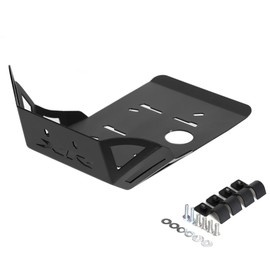 Aluminum Front Skid Plate Lower Engine Bash Cover Guard Protector Compatible with XR650L XR 650L 1992-2024 XR600R XR 600R 1989-2000 (Black)