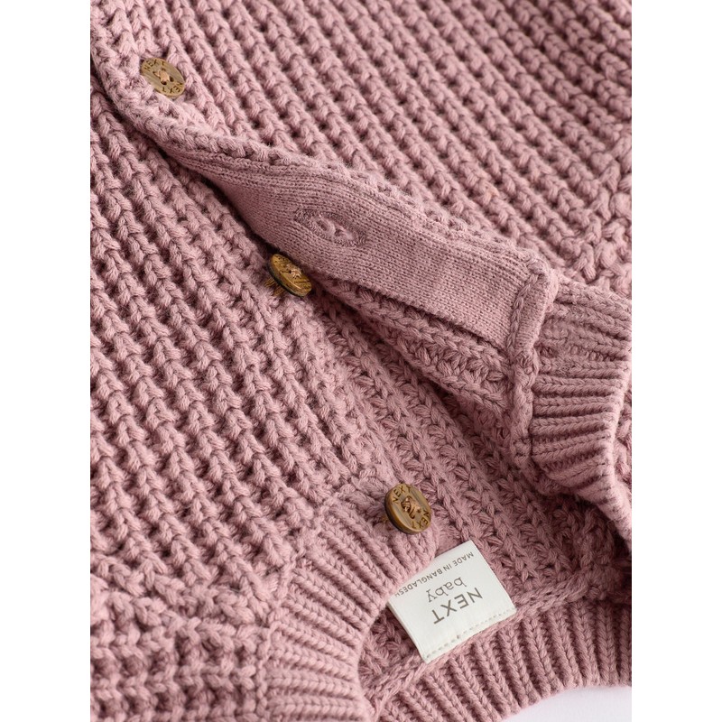 NEXT Baby Girls' Standard Cardigan Cream Bunny 56-62