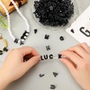 400Pcs Black Large Alphabet Letter Beads for Chunky Jewelry Crafts
