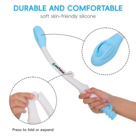 Wefaner Foldable Toilet Aid, 15.6“ Long Comfort Wipe Wand Bottom Buddy Toilet...
