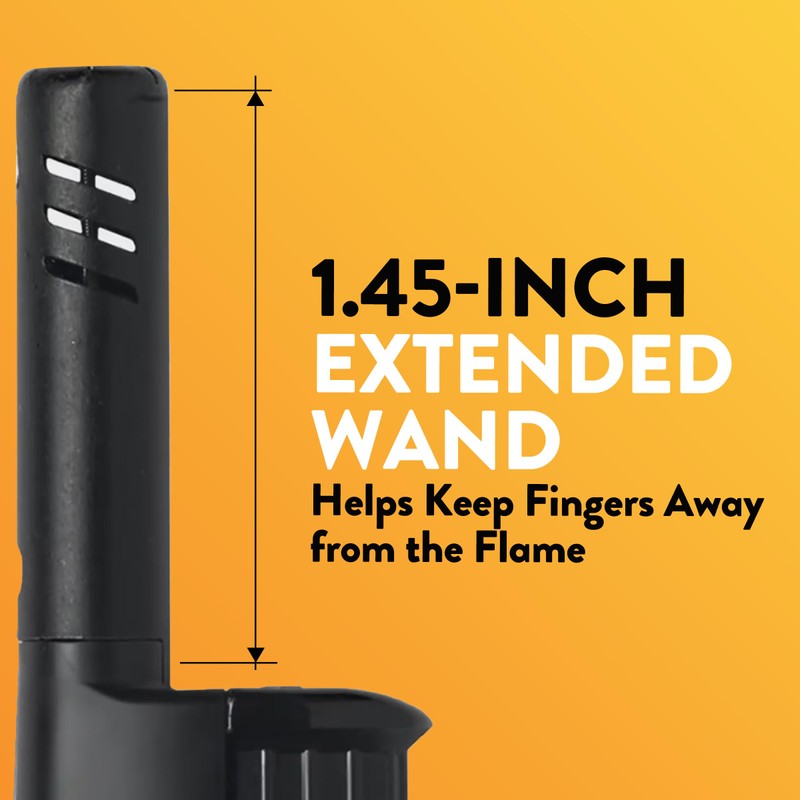 BIC Lighter Combination 2 Multi-Purpose Lighters with Long Metal Wand,