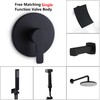 DOLGABA Single Function Shower Handle Valve Bathroom Trim Kit Rough-In