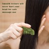 ZJIVQO 2pcs Massage Comb Jade Scalp Massage Comb Jade Gua