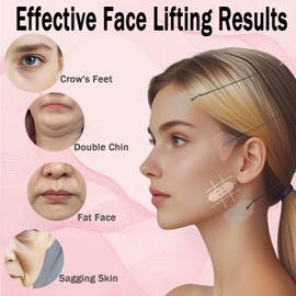 New Face Lift Kit,Face Tape Lifting Invisible,V-Face Lifting Invisible Adhesive Tape,Neck Tape Lifting Invisible,Facelift Band,Wrinkle Tape,Jowl Lift,Cord Lifter,Sagging Skin Facial Lifting Stickers
