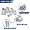 Pack of 50 Rivet Nuts, M3, Leryati Sleeve Nuts, Stainless