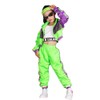 LOLANTA Girls 3 Piece Hip Hop Outfit 80s Retro Tracksuit