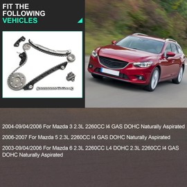 Timing Chain Kit For 2004 2005 2006 For Mazda 3,2006 2007 For Mazda 5,2003 2004 2005 2006 For Mazda 6 2.3L DOHC 16V