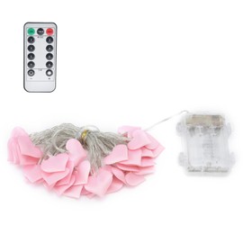 40LED String Light Pink HeartShape Ambient Lighting for Valentine's Day Party Warm White 4m