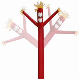 Mkevi 20ft Sky Air Puppet Dancer Inflatable Arm Flailing Tube Man Attachment - Wacky Wavy Wind Flying Dancing Man for DIY Stand Out Advertising - (Blower Not Included)