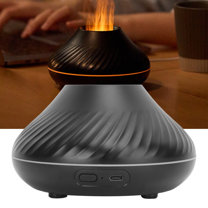 Colorful Flame Air Aroma Diffuser Humidifier USB 7 Flame Colors