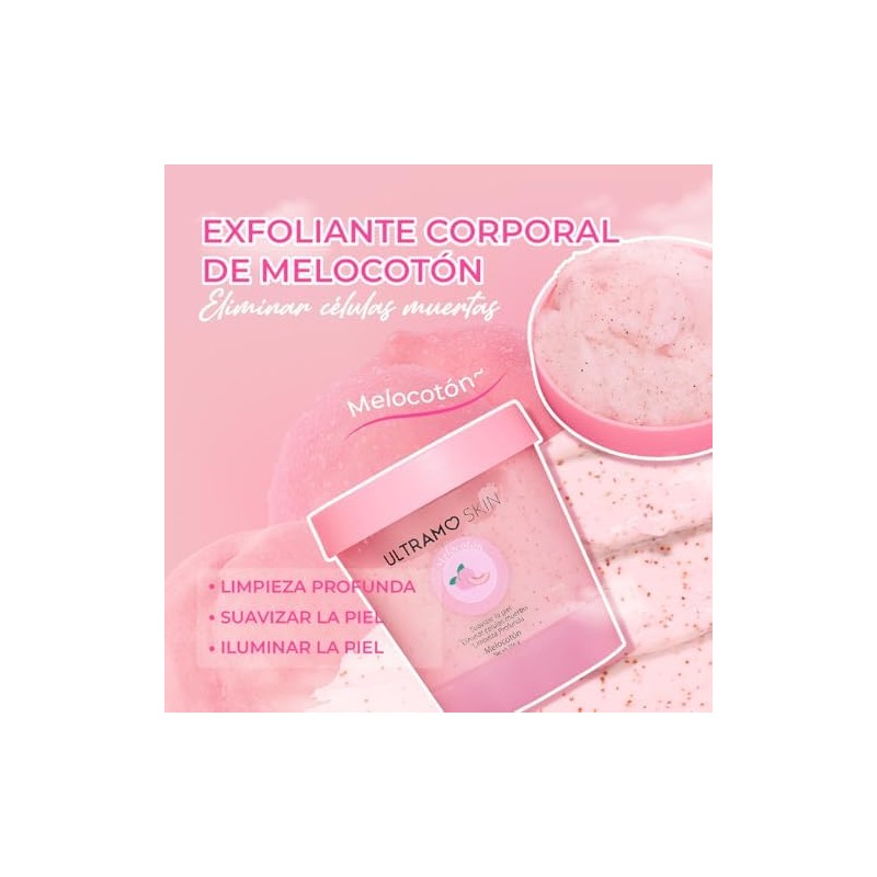 ULTRAMO Exfoliante Corporal, Exfoliante para Cuerpo, Rostro, Manos y Pies
