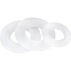 M10 Nylon Flat Washer, White Nylon Flat Washer, Pack of