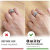 Omilly Ring Sizers for Loose Rings,144 Pack 16 Sizes 6