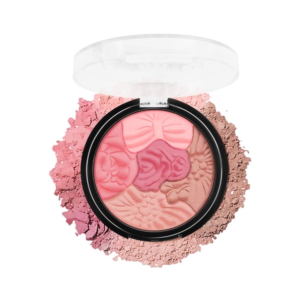 Flower Blush for Cheeks, Matte Shimmer Face Blush Powder, Eyeshadow