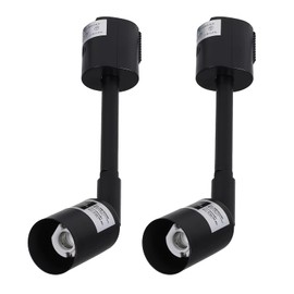 Rail Light Fixture, E11 Duct Rail Spotlight Fixture, Long Type, Duct Rail Fixture, Long Pole (BK)