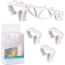 Window Hook with Cable Guide | High-Quality Window Hooks for Window Decorations | Universal Clip for Window Thickness 12-22 mm