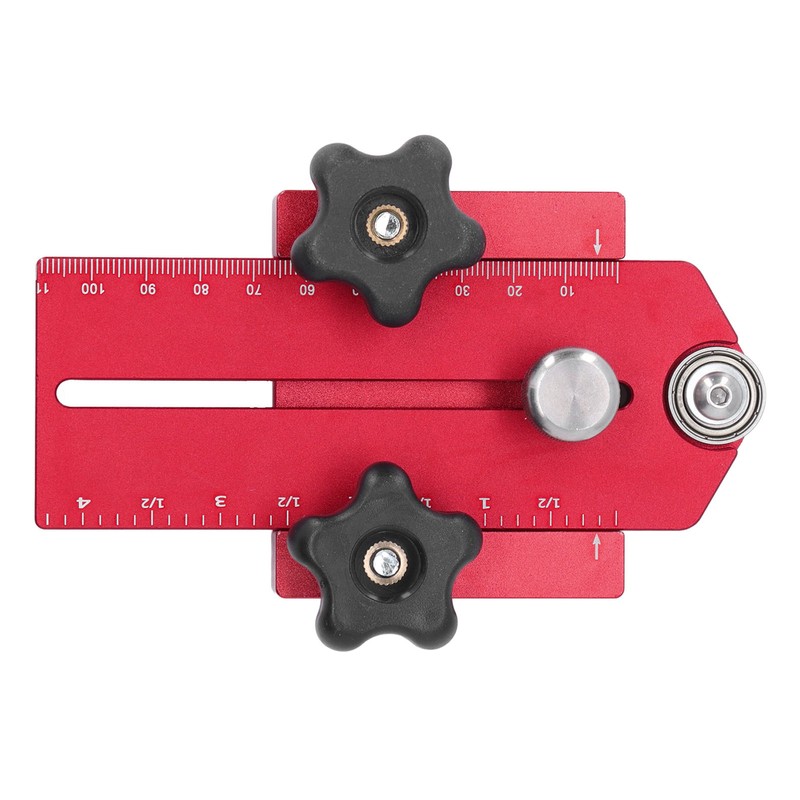 Table Saw Limit Fence Aluminum Alloy Red Retractable Adjustable Table