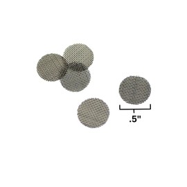Pure Titanium Mesh Screens - SnowTree - Replacement Screens for Your Glass Pieces - 0.5" Diameter - Titanium Metal Mesh for Superior Strength & Safety – Higher Heat Resistance (14)