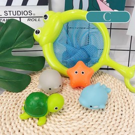 JIAN HAO Baby Bath Toys for Luminous Animals Set, Bath Time Toy Bathroom Wall Bathtub Tub Shower Kids Baby Infant Girls Boys Age 18months and up (C), Small