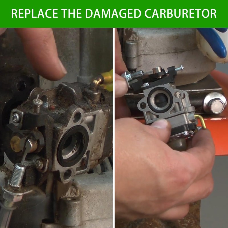 300486 43cc Carburetor, Replacement Small Engine Carburetor Fits for Earthquake