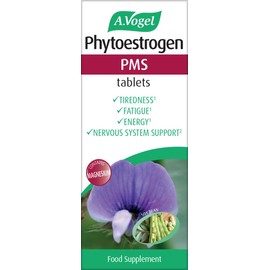A.Vogel Phytoestrogen PMS Tablets | PMS Supplement for Women | Fatigue & Tiredness Supplement | Soy Isoflavones, Magnesium & Hibiscus | 1 Months Supply