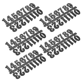 HOMSFOU 5 Sets Clock Clock Arabic Number Repair Clock Parts DIY Wall Clock Felt Shapes Clocks Numbers Parts Arabic Clock Numbers DIY Clock Numerals The Dial Plastic