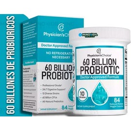 Physicians Choice Probióticos Prebióticos 60 Mil Millones CFU 84 Cápsulas