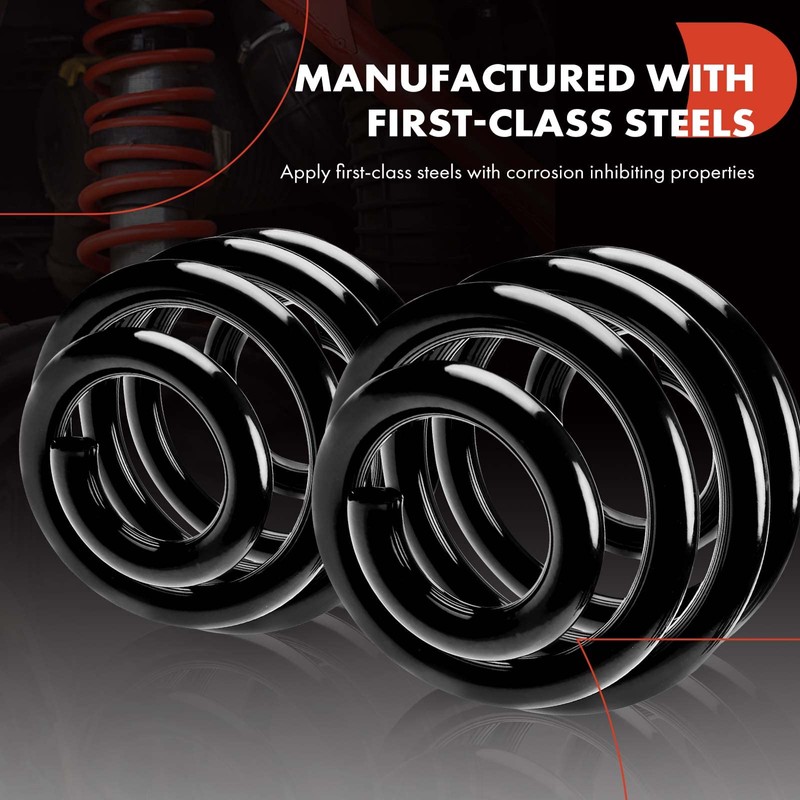 A-Premium 2Pcs Rear Left and Right Suspension Coil Spring Set