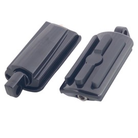 AIRCMT M10 Footpeg Highway Pegs Passenger Foot Peg Male-Mount Footrest Pedal Fits For Harley Davidson Softail Dyna Sportster 883 Touring Street Glide Road King Road Electra Glide - Black