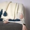 Best Home Fashion Big Tassel Knit Throw - 50" X