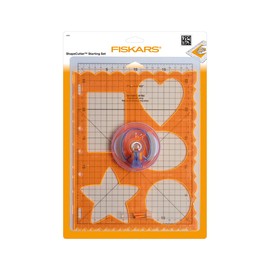 Fiskars ShapeCutter, With Form Cutter, Templates, Cutting Mat and Spare Blades, 1003878