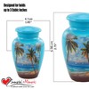 Immortal Memories Paradise Beach Keepsake Urn - Hand Painted Miniature