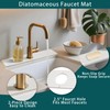 Faucet Mat for Kitchen Sink, Diatomite Absorbent Faucet Stone Drying