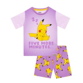 Pokémon Girls Pyjamas | Pikachu Pyjamas | Pikachu PJs For Girls | Purple 8-9 Years