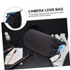 Tofficu 4pcs Lens Bag Soft Neoprene Lens Pouch Camera Lens