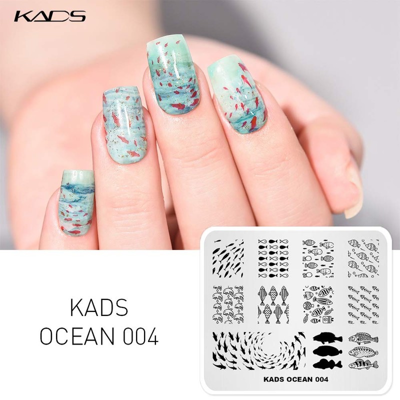 KADS Nail Art Stamp Plate - Ocean Sea Mermaid Series
