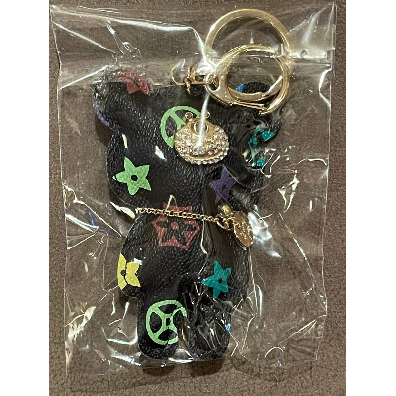 Keychain Leather Luxury Teddy Bear