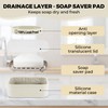 Compact Leakproof Travel Soap Case with Lid & Silicone Strap