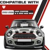 HECASA Front Upper & Lower Grill Compatible with 2002-2006 Mini