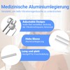 Tuning Forks for Healing Set (128Hz, 256Hz, 512Hz), 3-Piece Silver