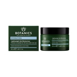 Botanics Lightweight & Hydrating Face Moisturizer for Women & Men - Gel Facial Moisturizer for Dry Skin - Enriched with Snow Mushroom & Aloe Vera - Vegan & Cruelty-Free 48-Hour Hydration (1.69 Fl Oz)
