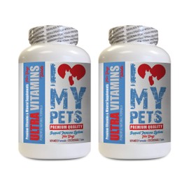 Dog antioxidant Supplements - Ultra Vitamins - Dog Health - Mineral Support - Dog Vitamin c - 240 Treats (2 Bottles)