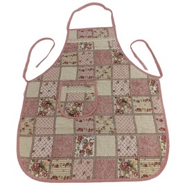 FAIRYGATE Japanese Style Apron Adjustable Waterproof Cotton Linen Women Pinafore with Big Pockets for Flower Shop Cafe Crafting Baking Casual Solid Color Aprons A5948