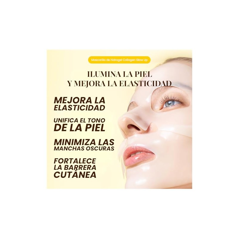 EQQUALBERRY Mascarilla Facial Colágeno y Niacinamida Coreana