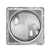 Fleximatic Coladera Universal Cuadrada Push Touch Eficiente LED Metal Sobremesa