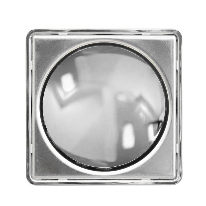 Fleximatic Coladera Universal Cuadrada Push Touch Eficiente LED Metal Sobremesa