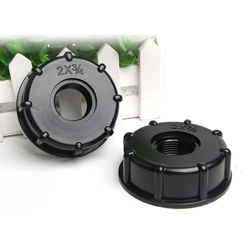 Acxico 2 PC IBC Tank Fittings S60X6 Coarse Threaded Cap
