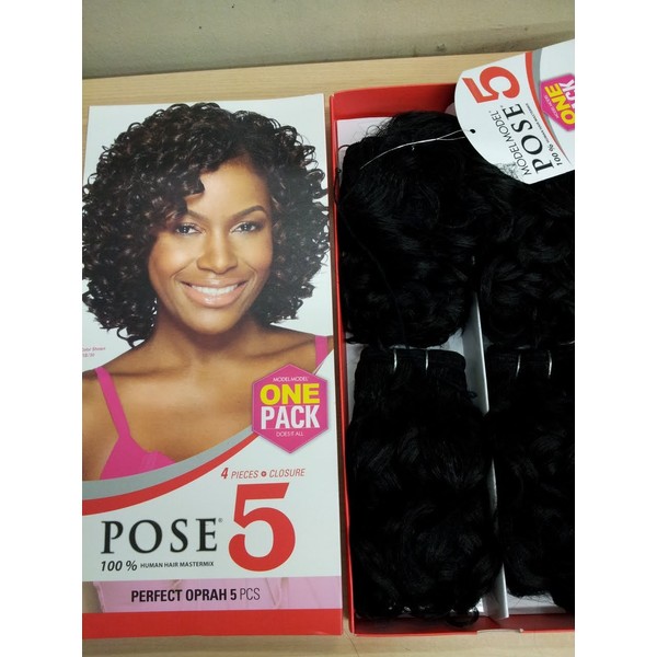 Model Model Pose 5 Perfect Oprah 5 Pc Weave #1:Jet Black